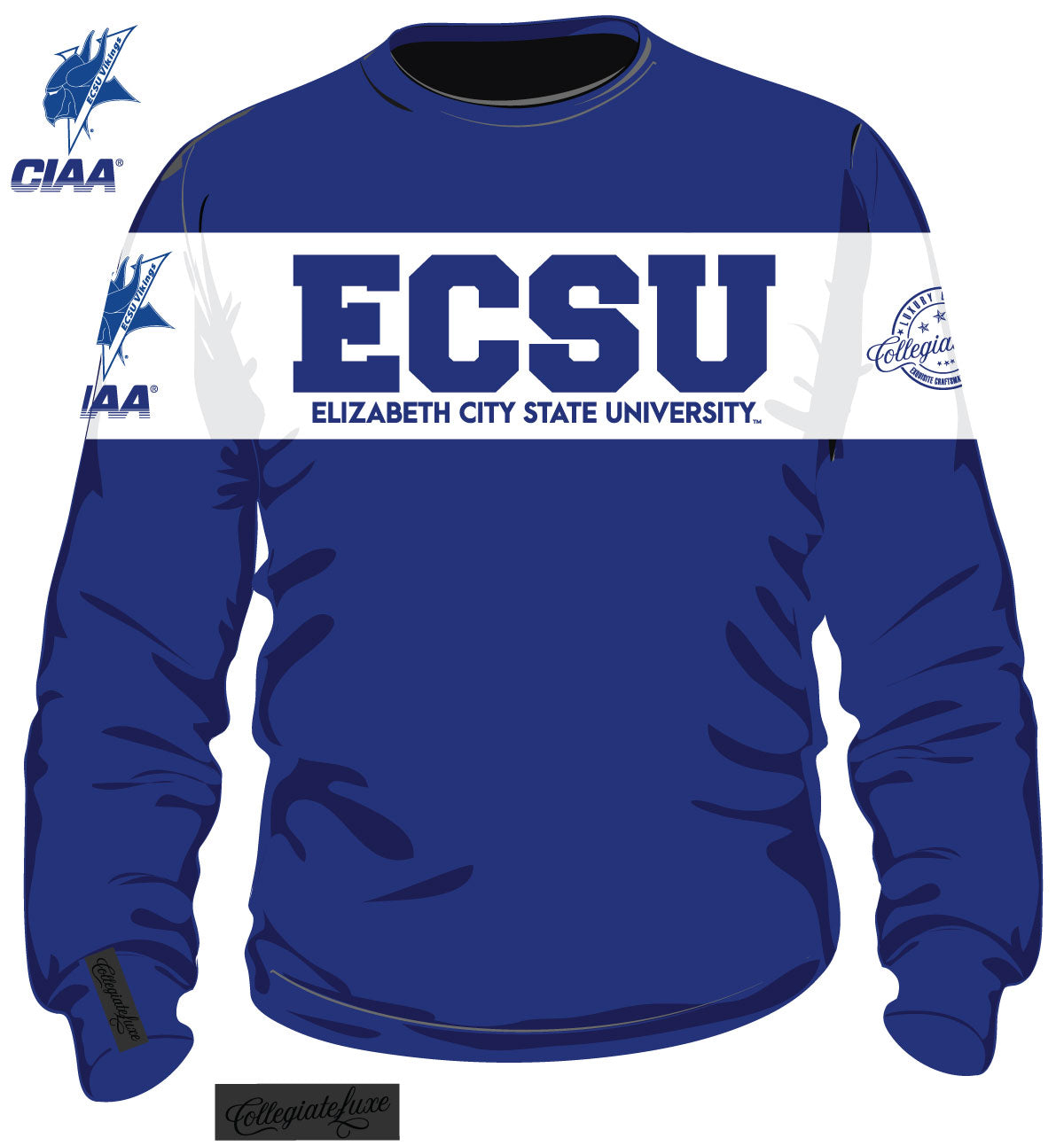 I Love ECSU Elizabeth City State University Vikings Womens T-Shirt