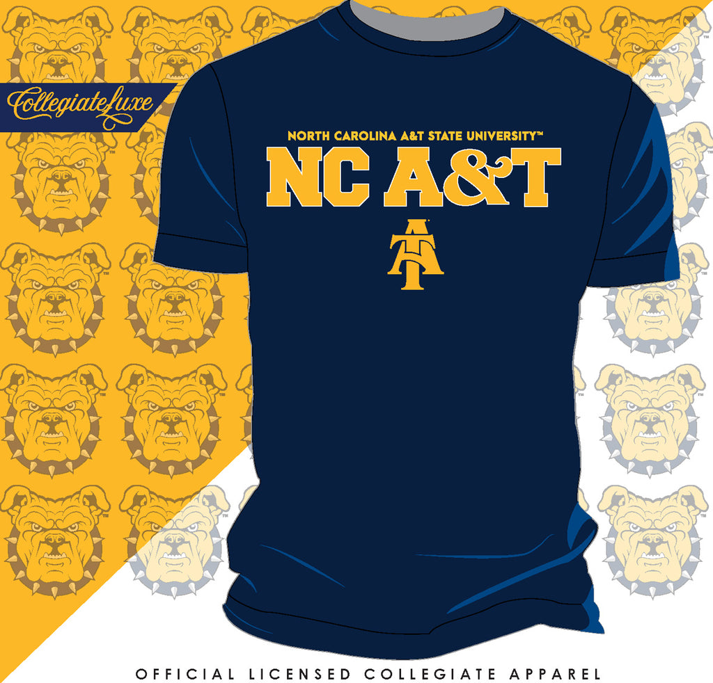 Men's Navy North Carolina A&T Aggies Football Jersey