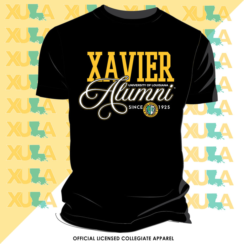 Xavier University  Fancy ALUMNI Black Unisex Hoodie – collegiateluxe