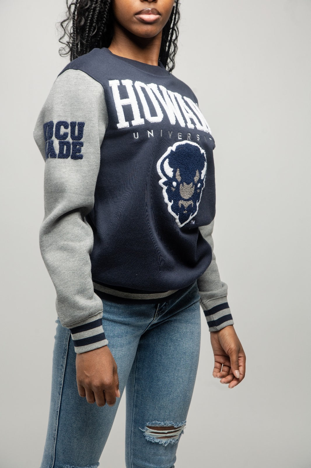 PRE ORDER (MAY 20) HOWARD U | VARSITY SWEATSHIRTS Chenille Embroidery  | Unisex Fit