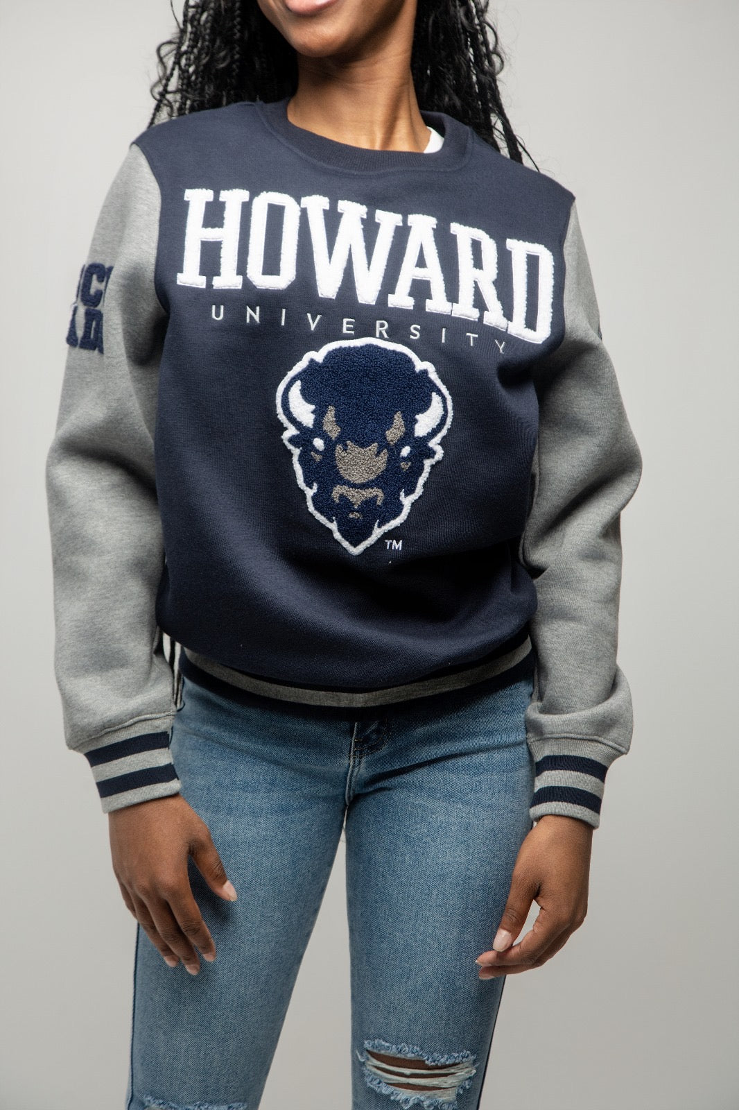 PRE ORDER (MAY 20) HOWARD U | VARSITY SWEATSHIRTS Chenille Embroidery  | Unisex Fit