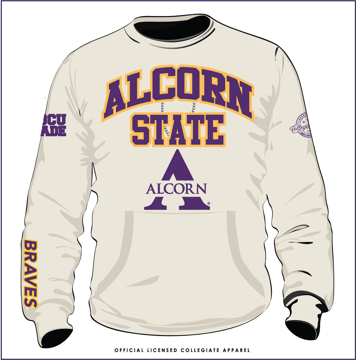 Women's Alternative Apparel Gray Alcorn State Braves Keepsake T-Shirt