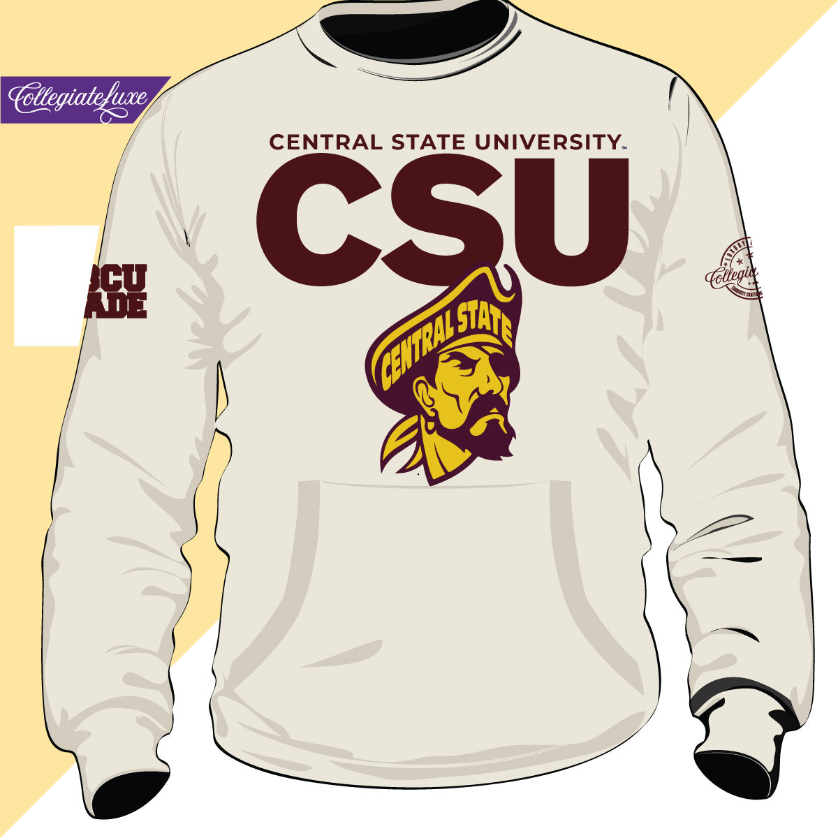 Central State  | Cream  | Unisex Sweatshirt (Z)