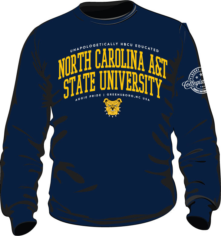 NC A&T SU | @ EDU | Chenille ROYAL Unisex Sweatshirt