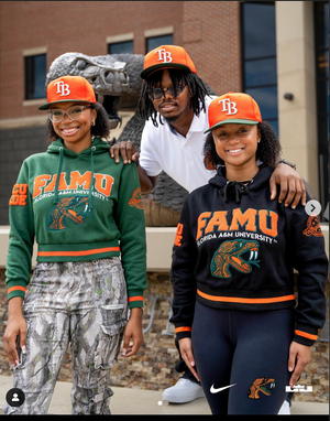 Florida A&M | FAMU Chenille CROP TOP CANE HOODIE