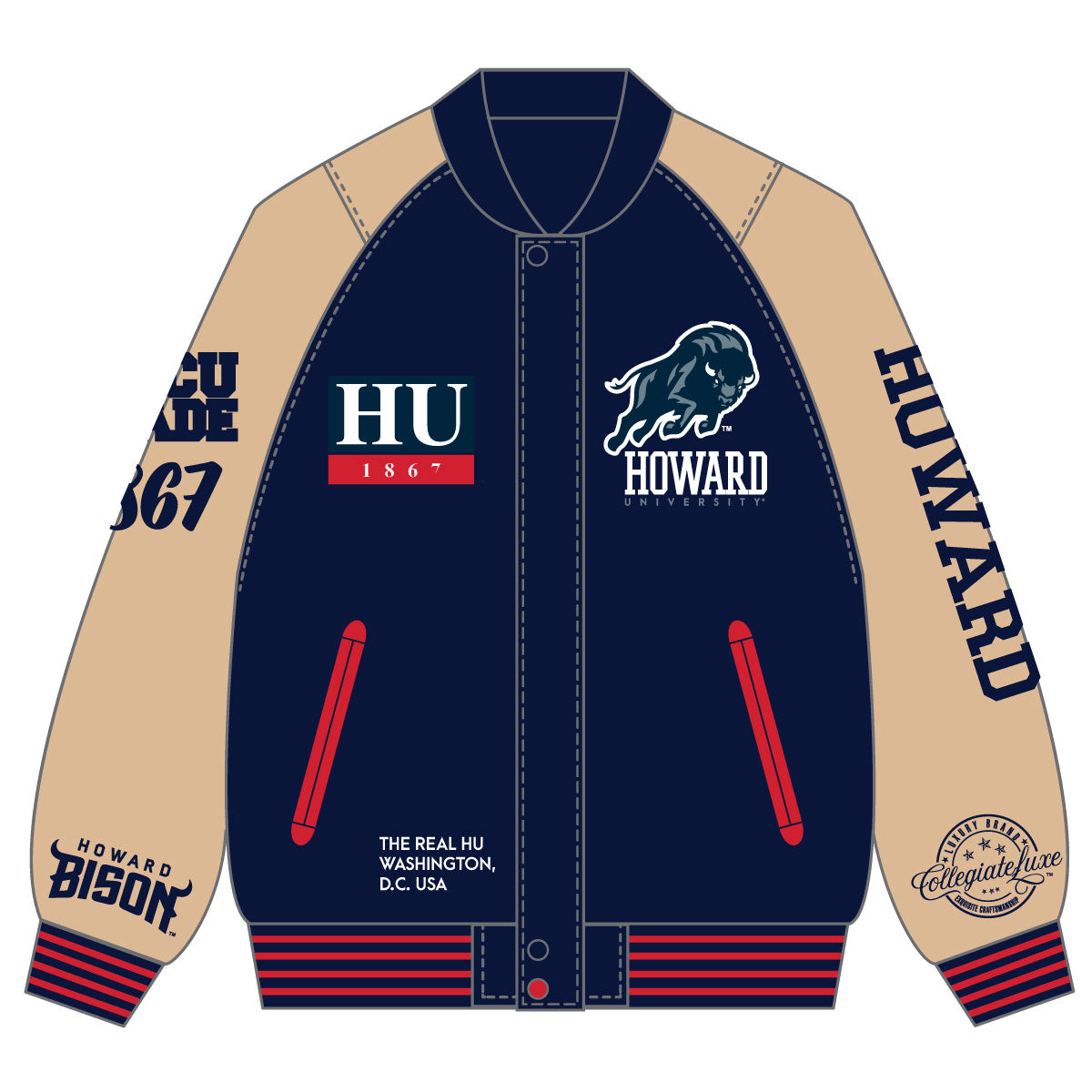 Howard University | The Real HU Sport JKT Unisex