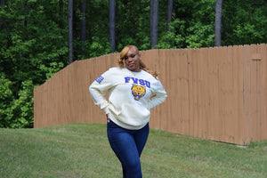 FVSU  | Cream 2023 Chenille Unisex Sweatshirt