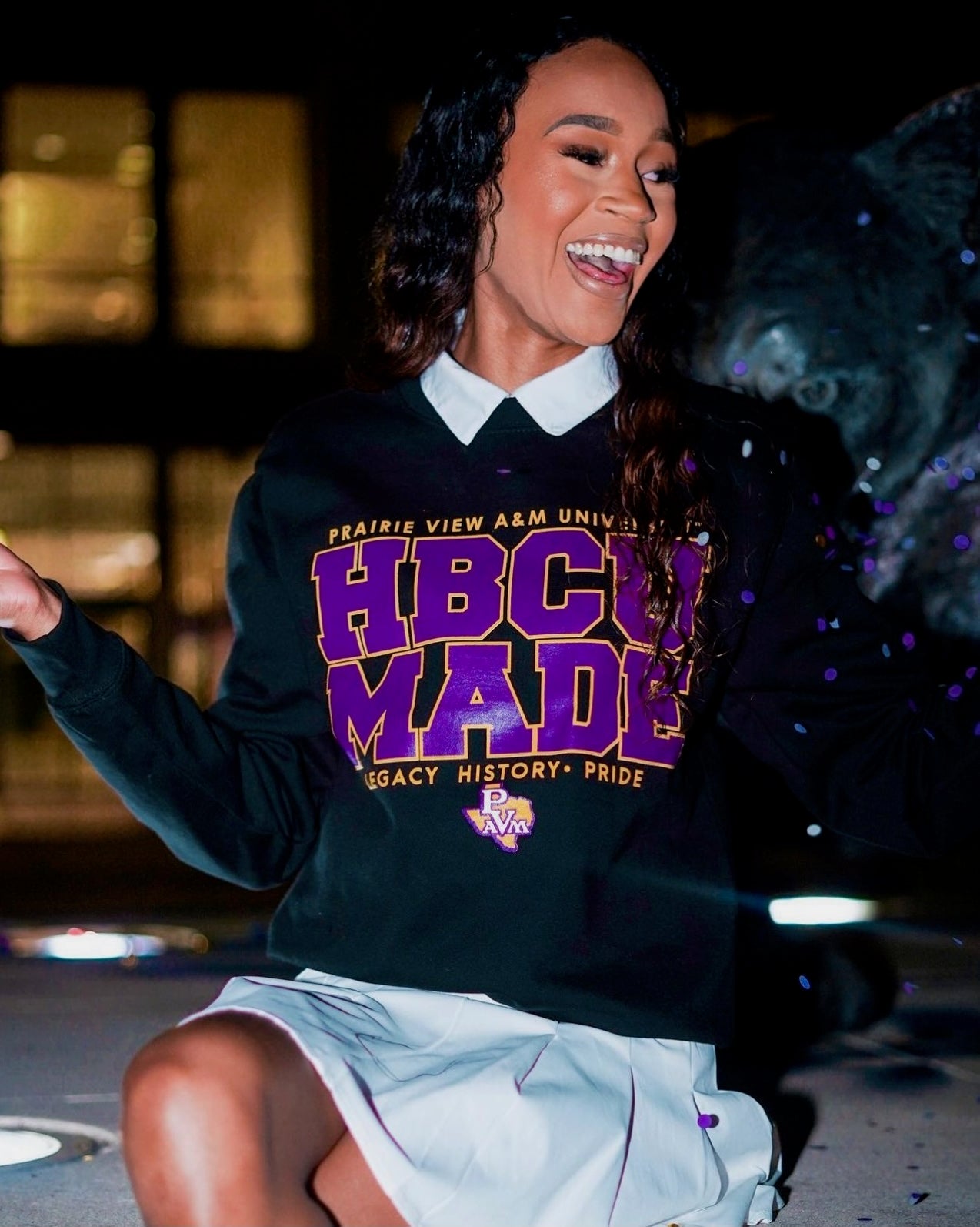 PVAMU | HBCU MADE Black Unisex Sweatshirt (**)