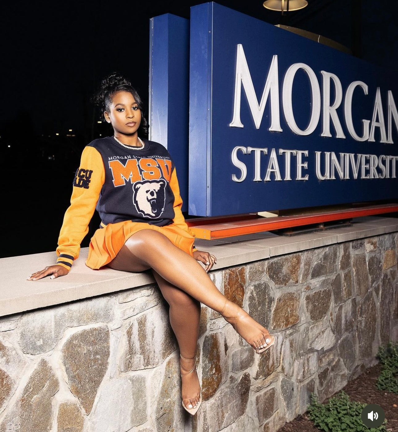 Pre Order ( Ship Dec 1st) MORGAN VARSITY SWEATSHIRTS Chenille Embroidery  | Unisex Fit