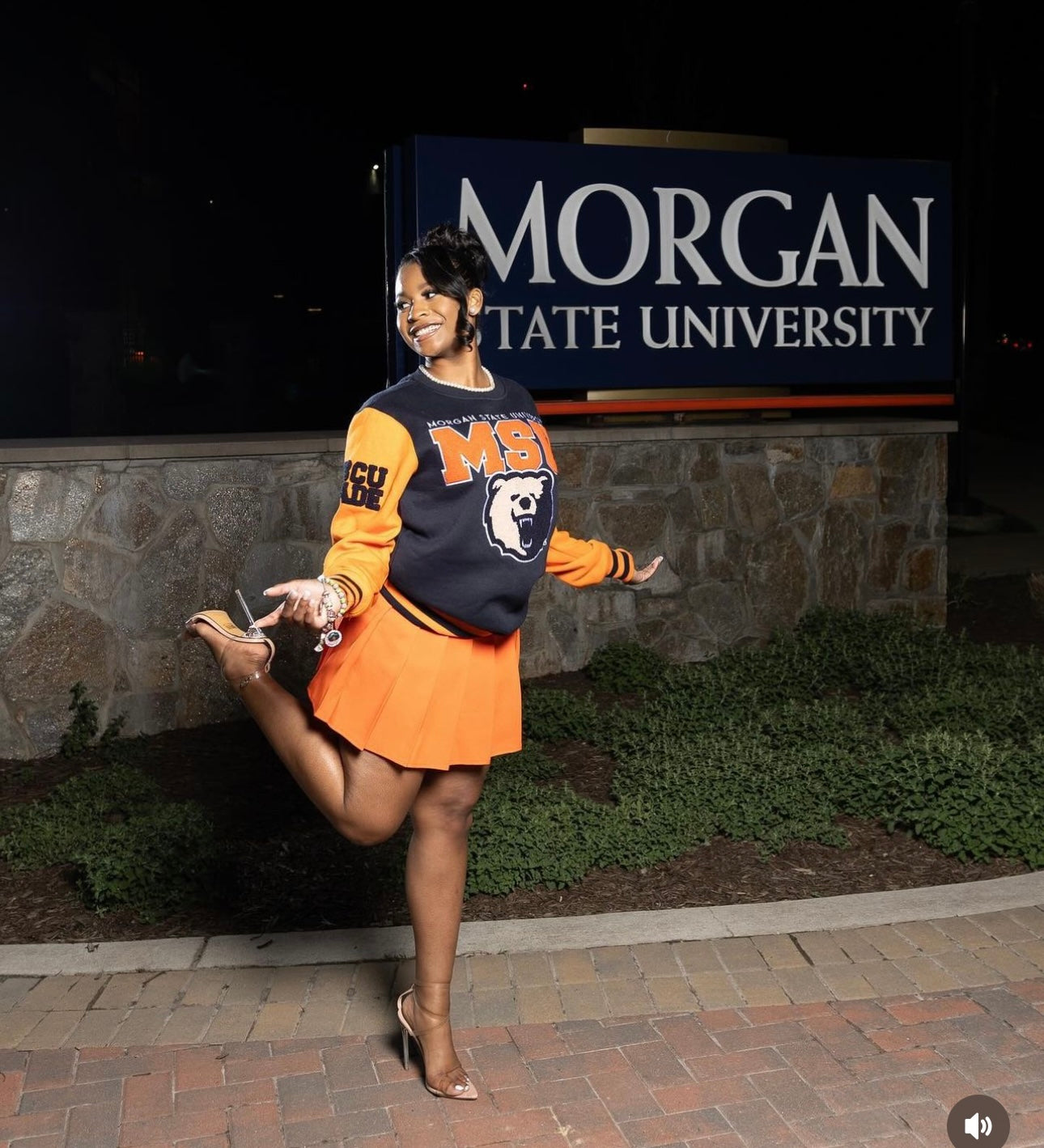 PRE ORDER (SHIP MAY 20) MORGAN STATE | VARSITY SWEATSHIRTS Chenille Embroidery  | Unisex Fit