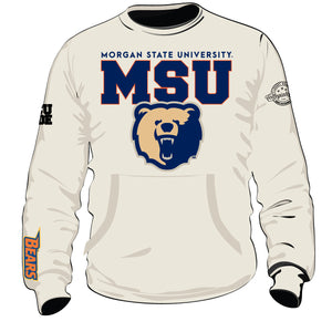 MSU BEAR 23 LOGO Chenille CREAM | UNISEX SWEATSHIRT