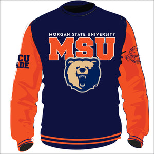 PRE ORDER (SHIP MAY 20) MORGAN VARSITY SWEATSHIRTS Chenille Embroidery  | Unisex Fit -DK