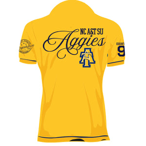 NC A&T SU | The Iconic GOLD AGGIES Polo Shirt