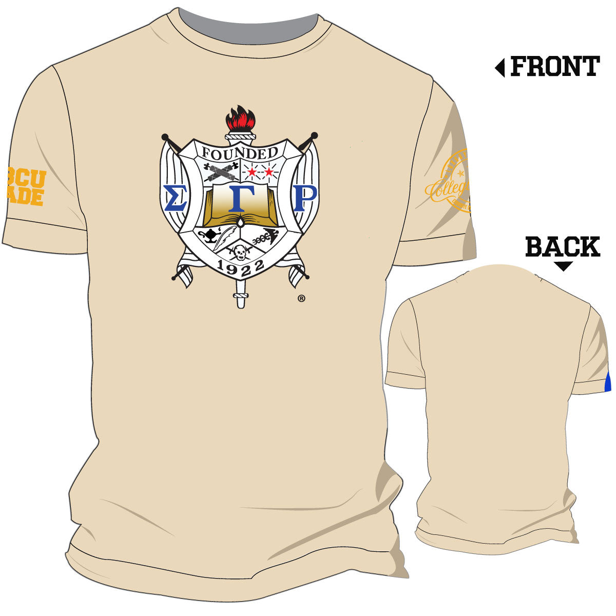 SIGMA GAMMA RHO | Cream Chenille Tees