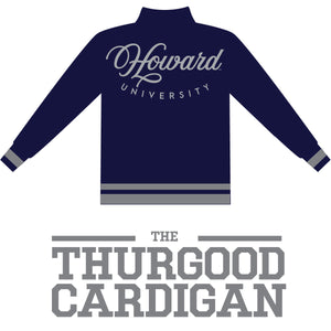 THURGOOD HU  Cardigan NAVY & GRAY