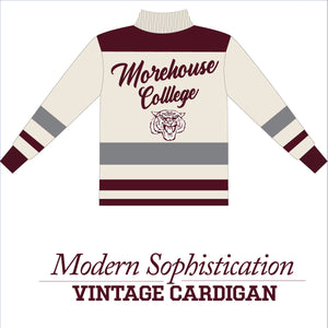 Morehouse College  Cardigan PEARLED IVORY ( aja)