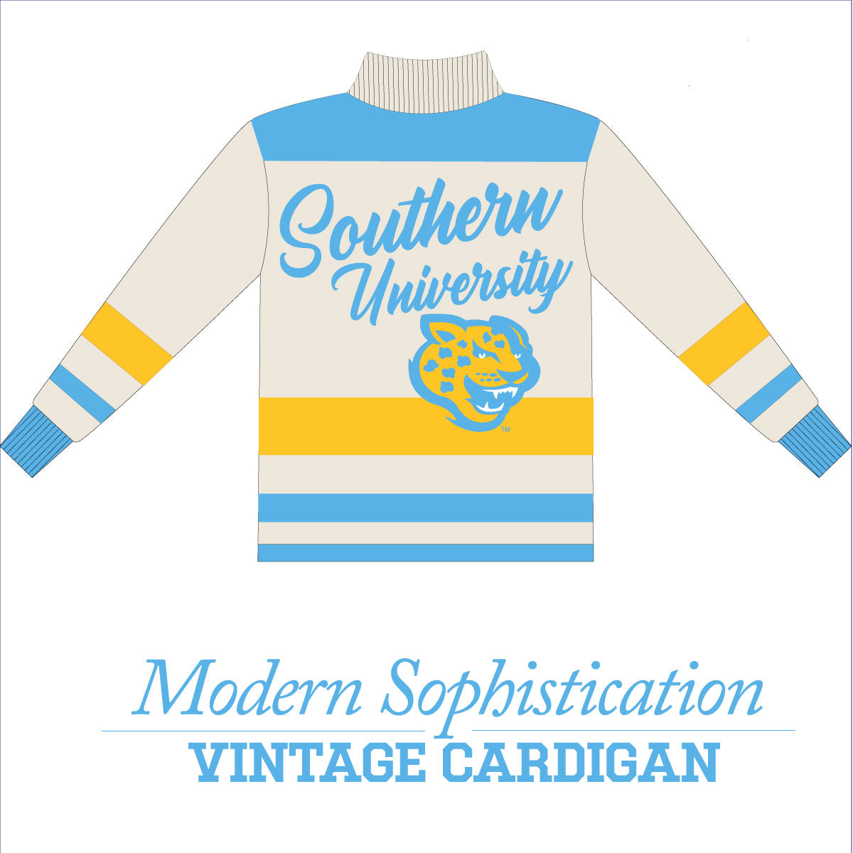 Southern University Cardigan PEARLED IVORY ( aja)