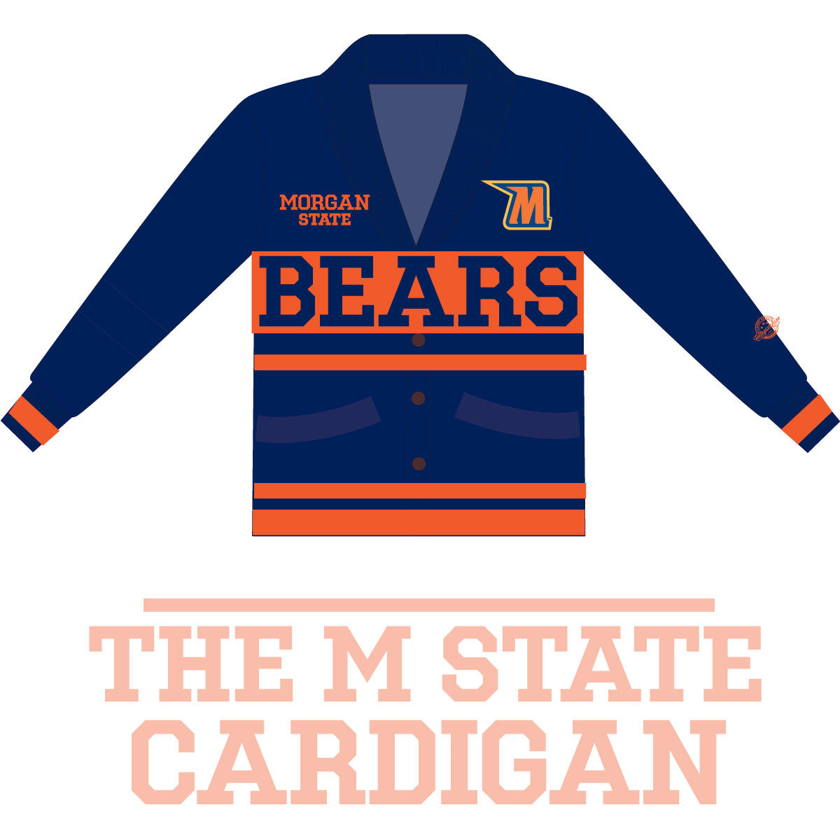 MORGAN STATE |  M STATE  Cardigan (a**)