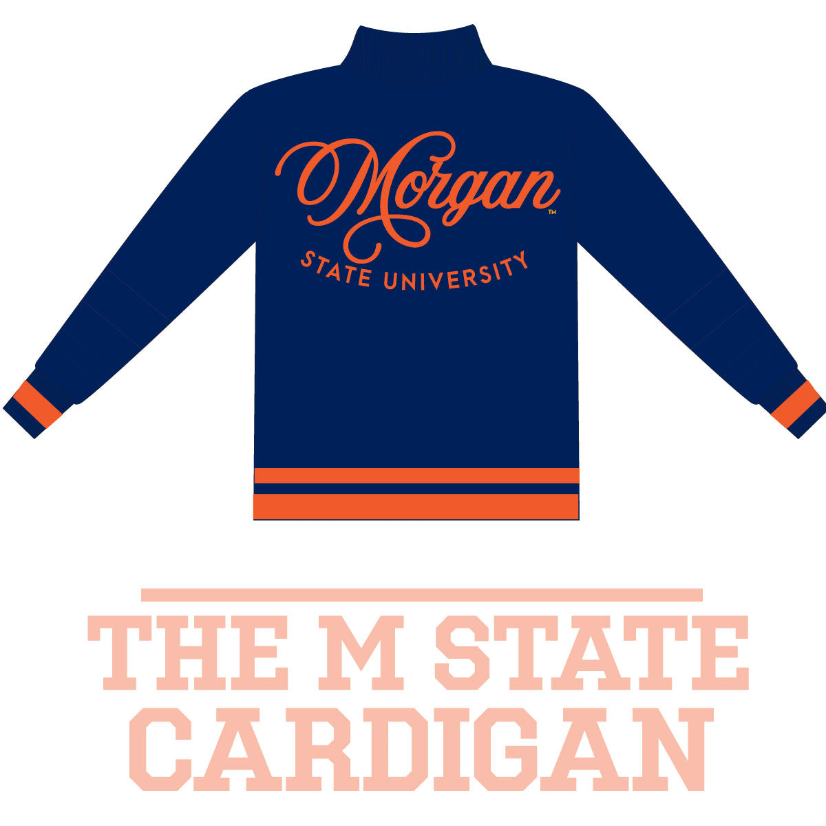 MORGAN STATE |  M STATE  Cardigan (a**)