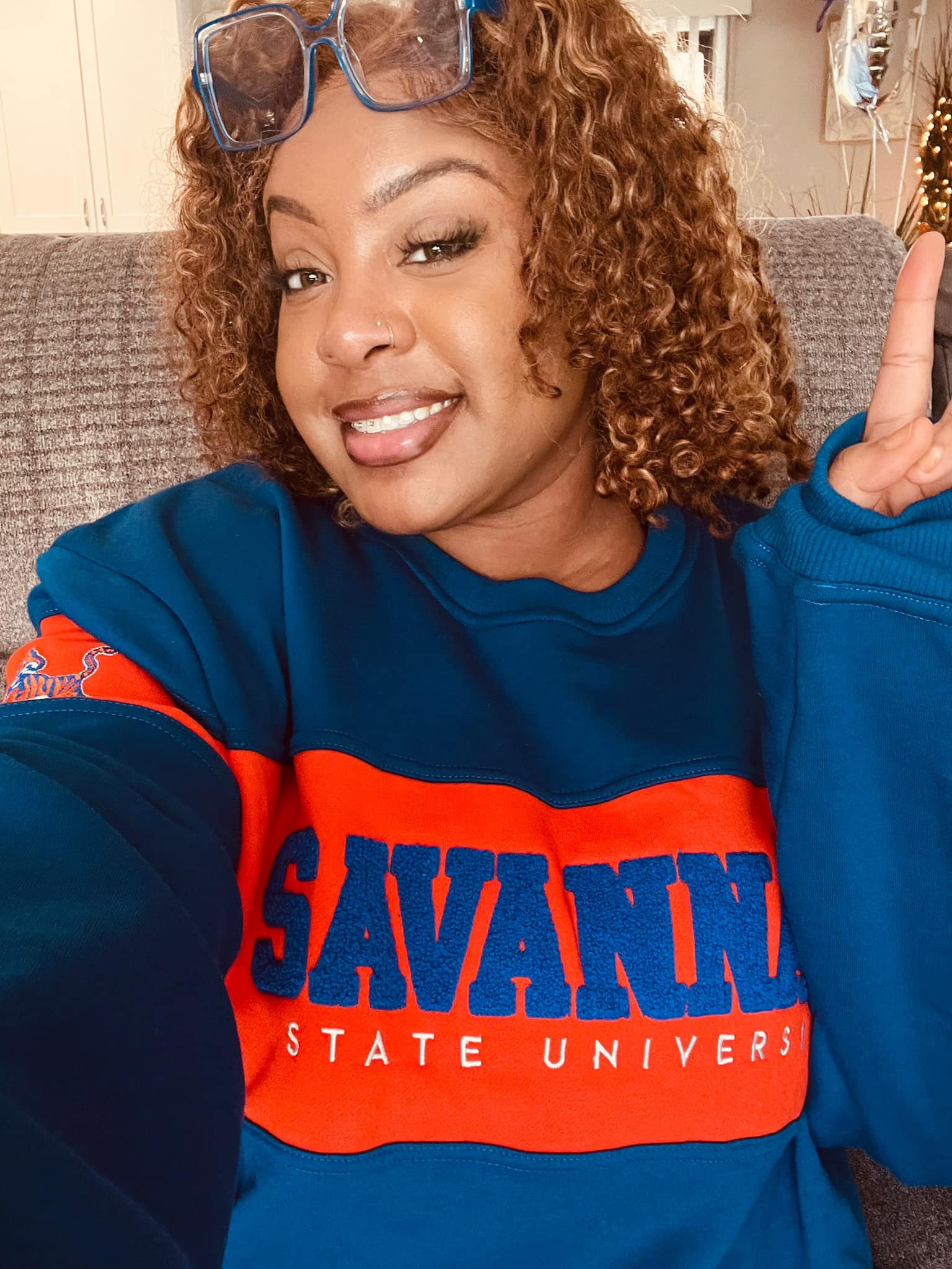 Savannah State  |  2 TONE ( Chenille & Embroidery  ) UNISEX SWEATSHIRT