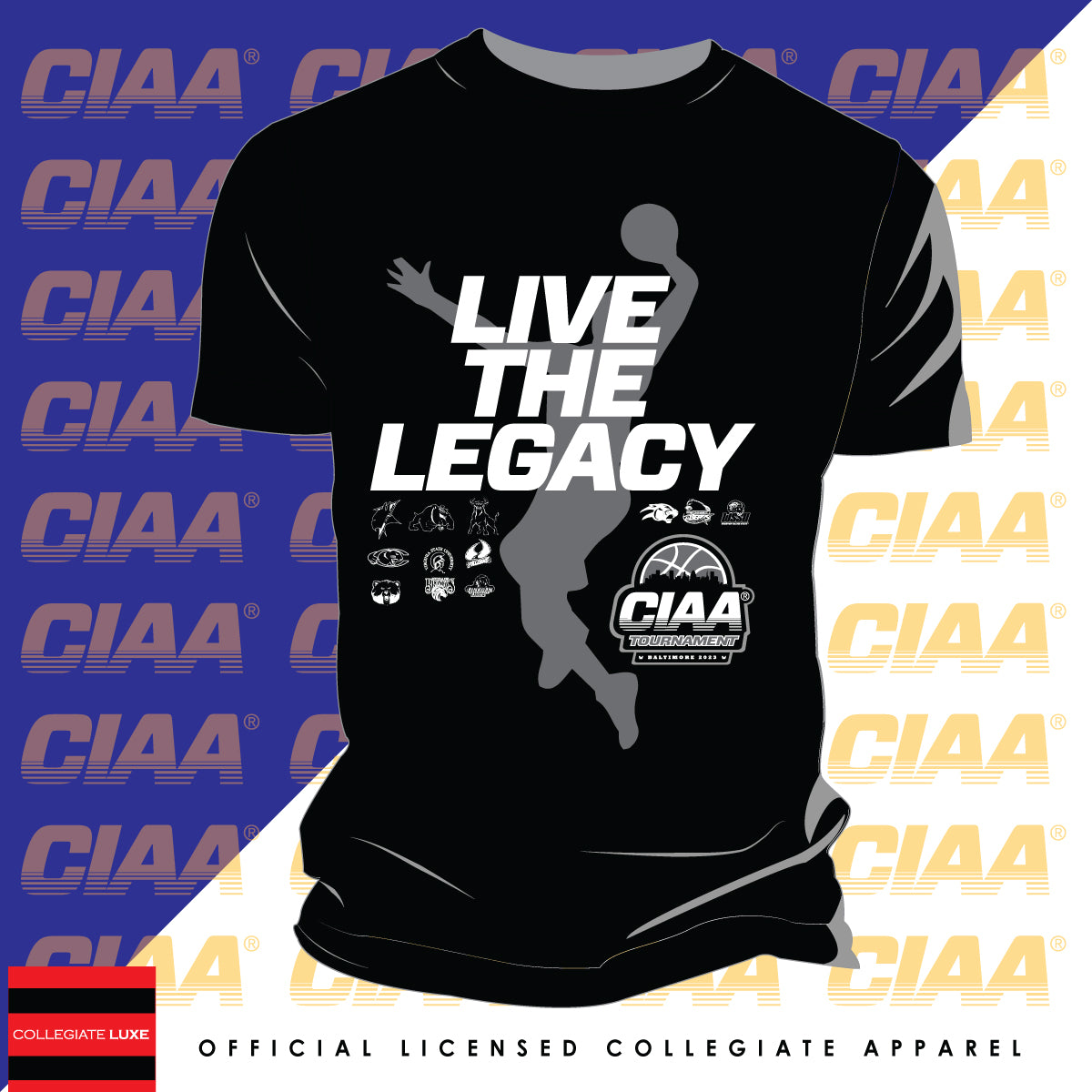 CIAA 2023 Champs Black Tees