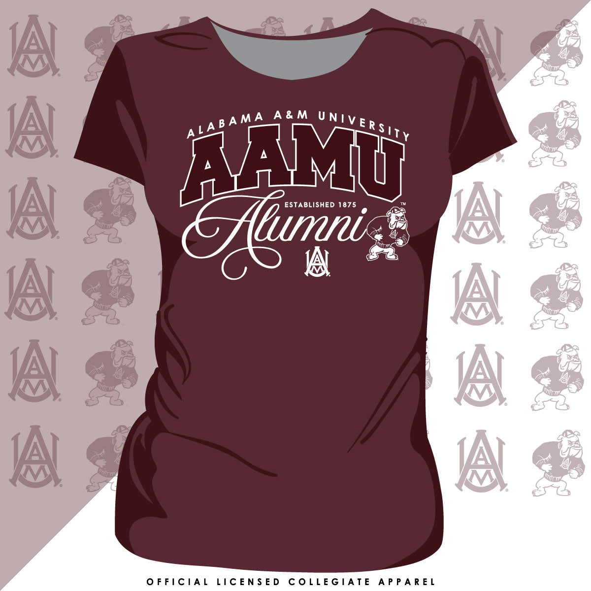 Clark Atlanta  Vintage FANCY ALUMNI White Ladies Tees (Z) – collegiateluxe