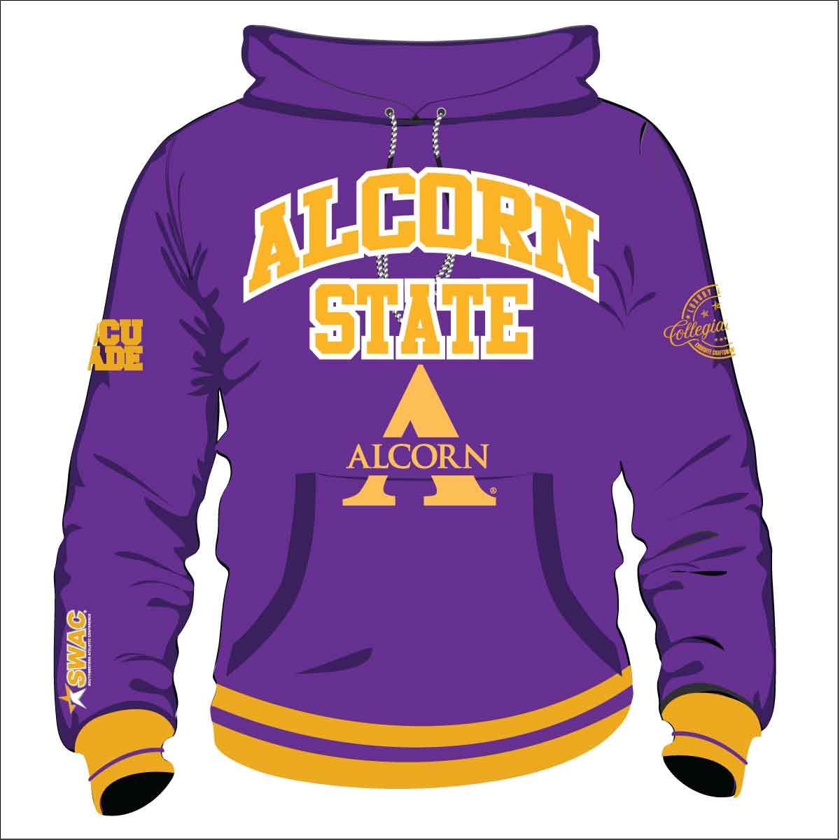 Alcorn State University ASU Braves Pullover Hoodie College Sweatshirt S M L  XL 2XL (L) Heather Gray at  Men's Clothing store