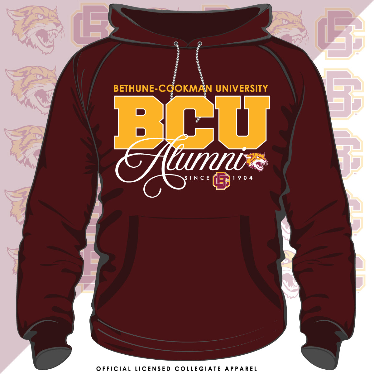 B CU FANCY ALUMNI Maroon Unisex Hoodies Z