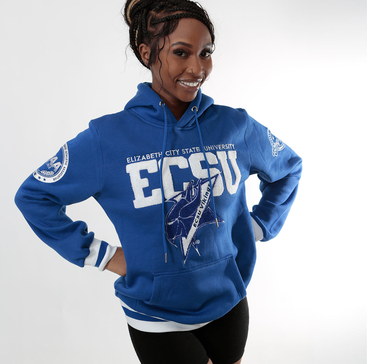 ECSU  HBCU Chenille Unisex Hoodie -aja