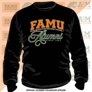 FAMU | Fancy ALUMNI Black Unisex Sweatshirt (N)**