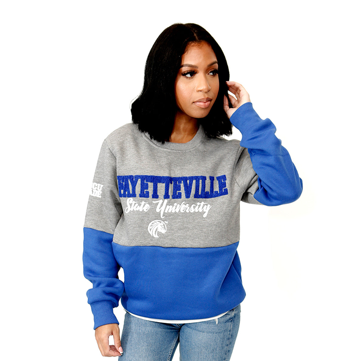 Fayetteville State | THE GRAD | Chenille Unisex Sweatshirt -aja