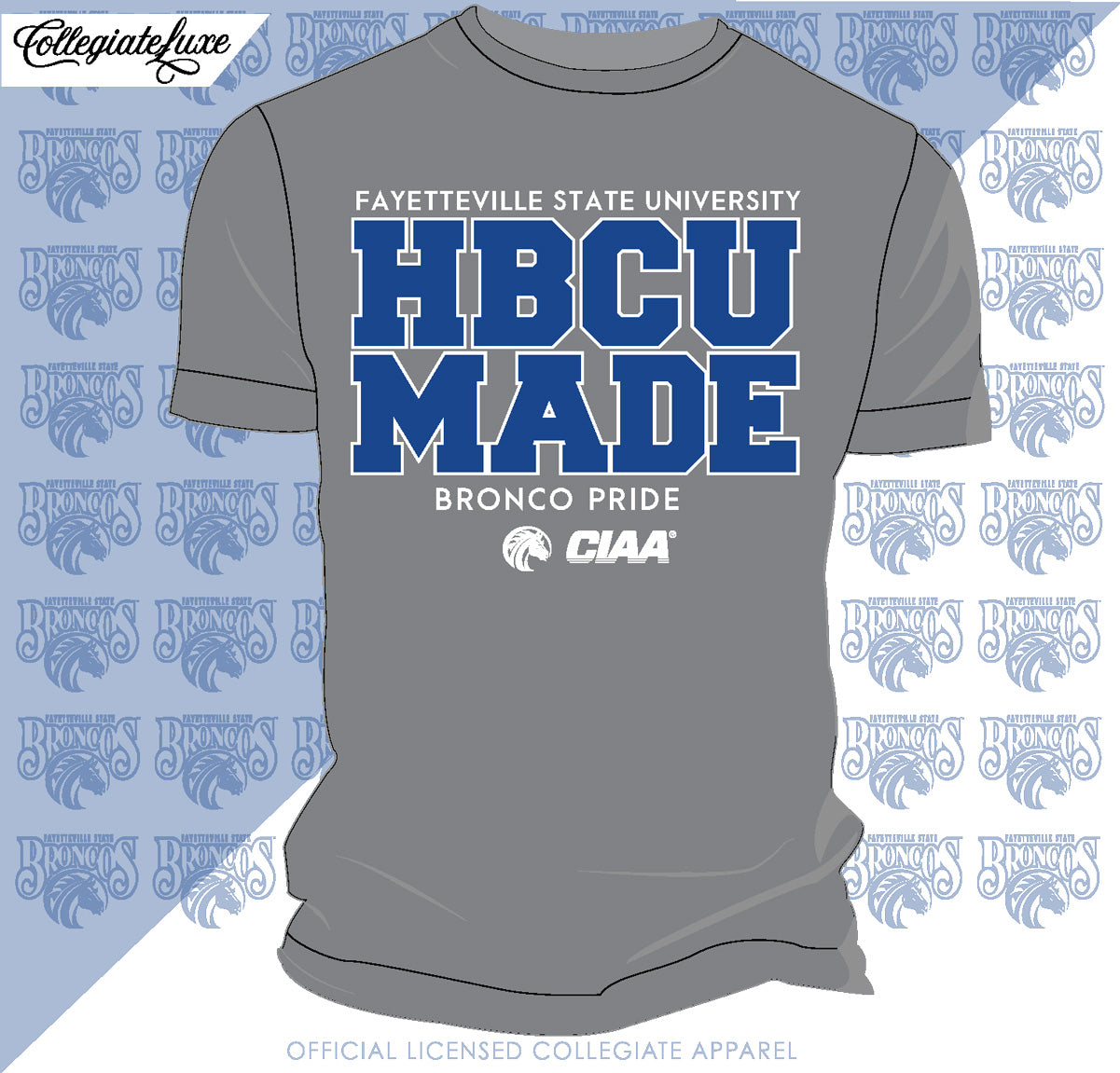 Fayetteville State | HBCU MADE Gray unisex tees (DK)