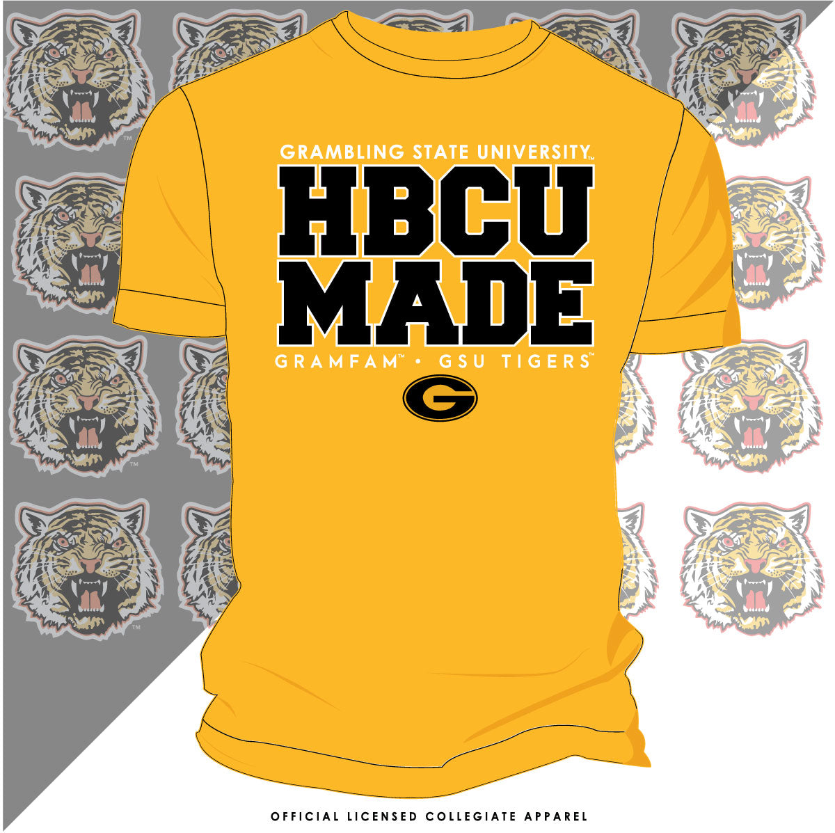 Grambling State | HBCU MADE Gold Unisex Tees (Z)