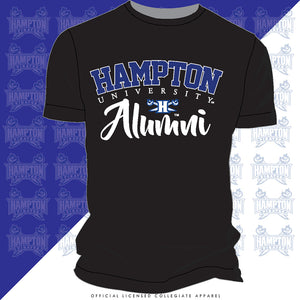 Hampton U | Fancy ALUMNI Black Unisex Tees (DK)