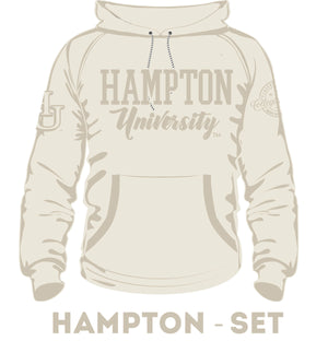 Hampton U | CREAM (Chenille) |  Hoodie / Jogger / GOAT Shorts -aja