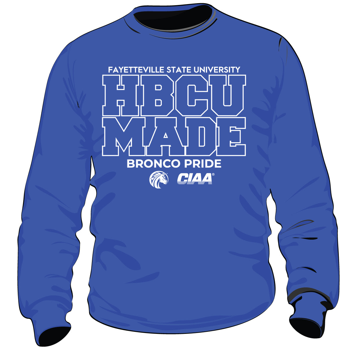 Fayetteville State | Vintage HBCU MADE Royal Blue Unisex Sweatshirts (DK)