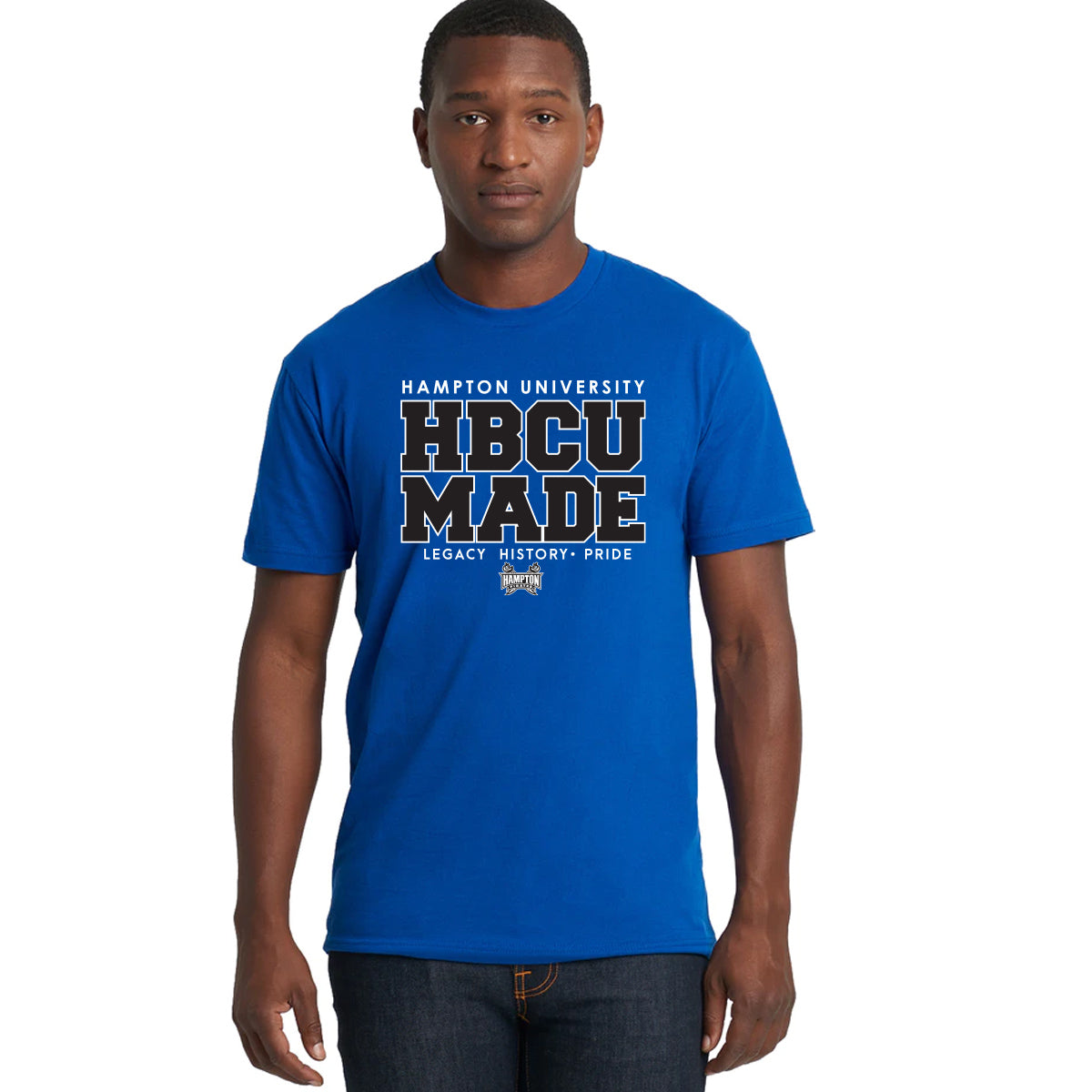 Hampton U | HBCU MADE Royal Blue Ladies Tees (z)