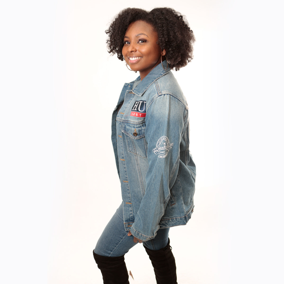 Pre Order (Ship Jan 15, 2025) Howard U  |  DENIM JACKET (aja)