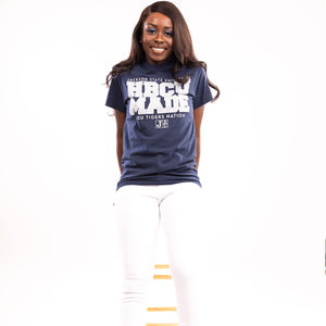 Jackson St. | HBCU MADE Navy Ladies Tees (**)