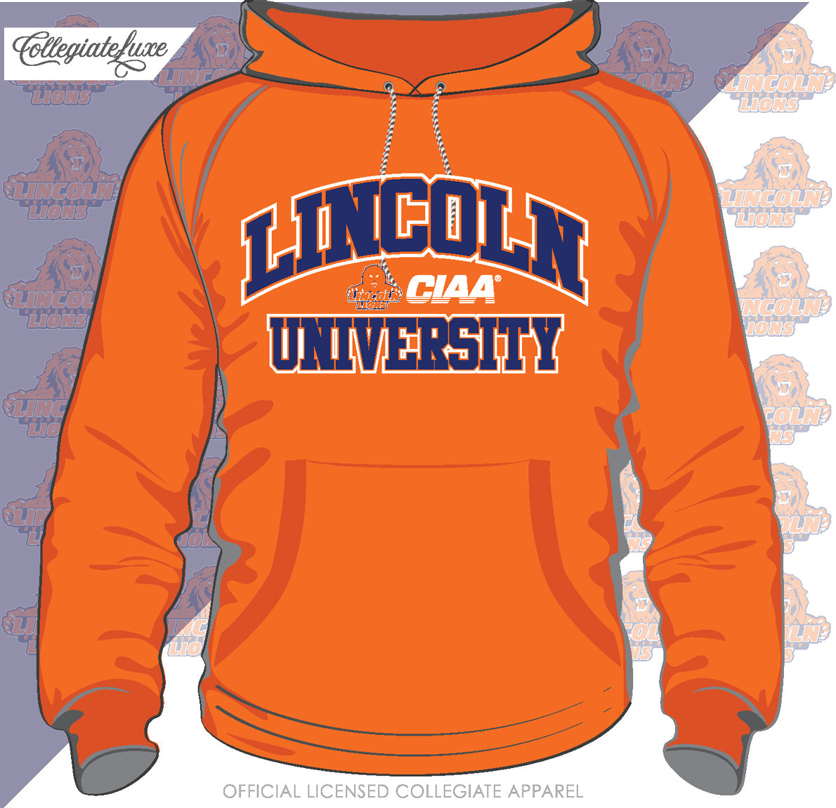 Lincoln University ACH Orange Unisex Hoodies z