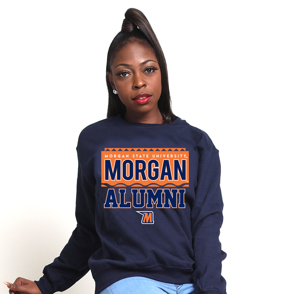 Morgan State | 90s Alumni Navy Unisex Sweatshirt (z) (DK)