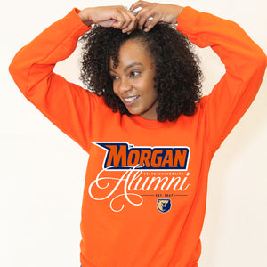 Morgan State | FANCY ALUMNI Orange Unisex Sweatshirt -Z- (DK)