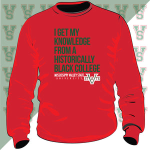 MVSU | Knowledge RED Unisex Sweatshirt (n)