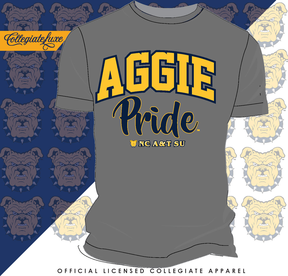 NC A&T AGGIES | PRIDE ARCH Unisex Tees (DK'N)