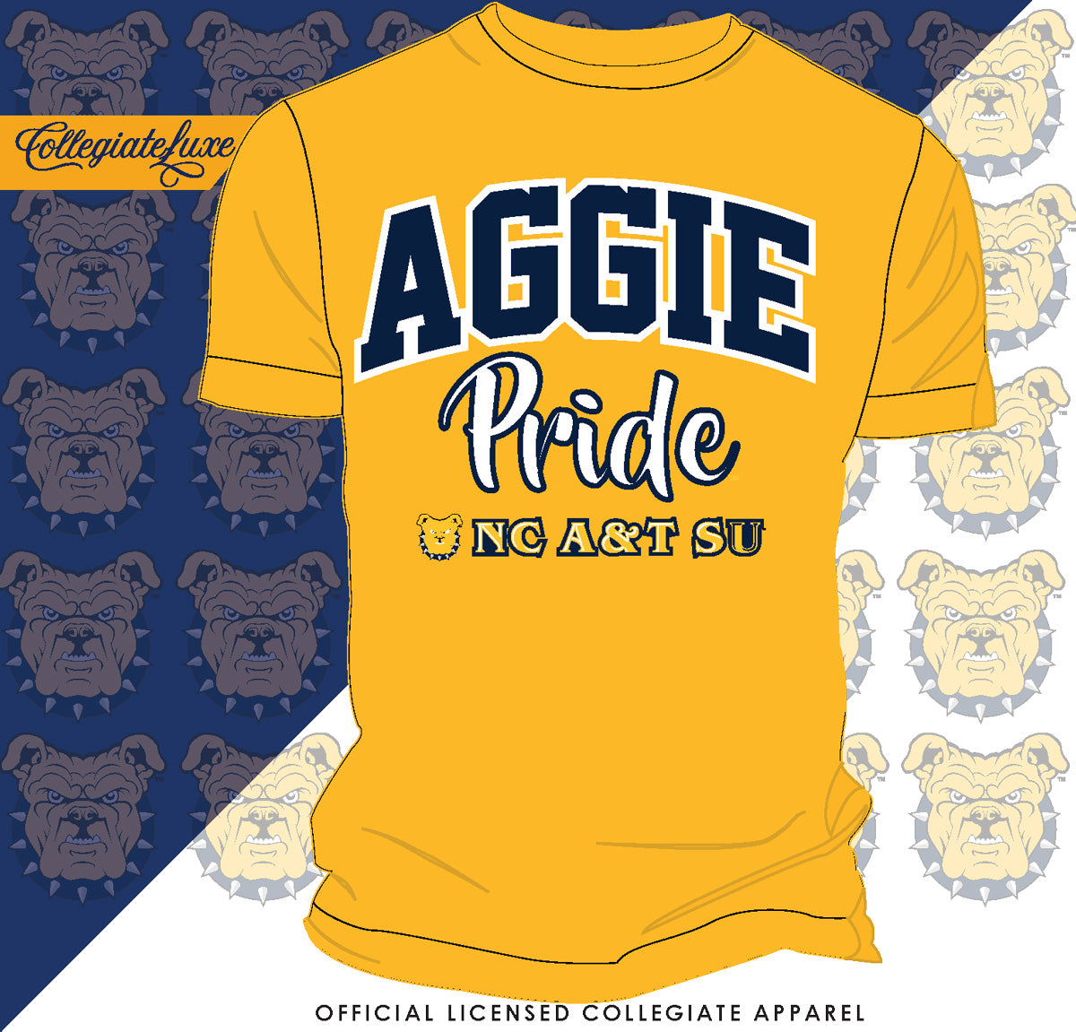 NC A&T AGGIES | PRIDE ARCH Unisex Tees (DK'N)