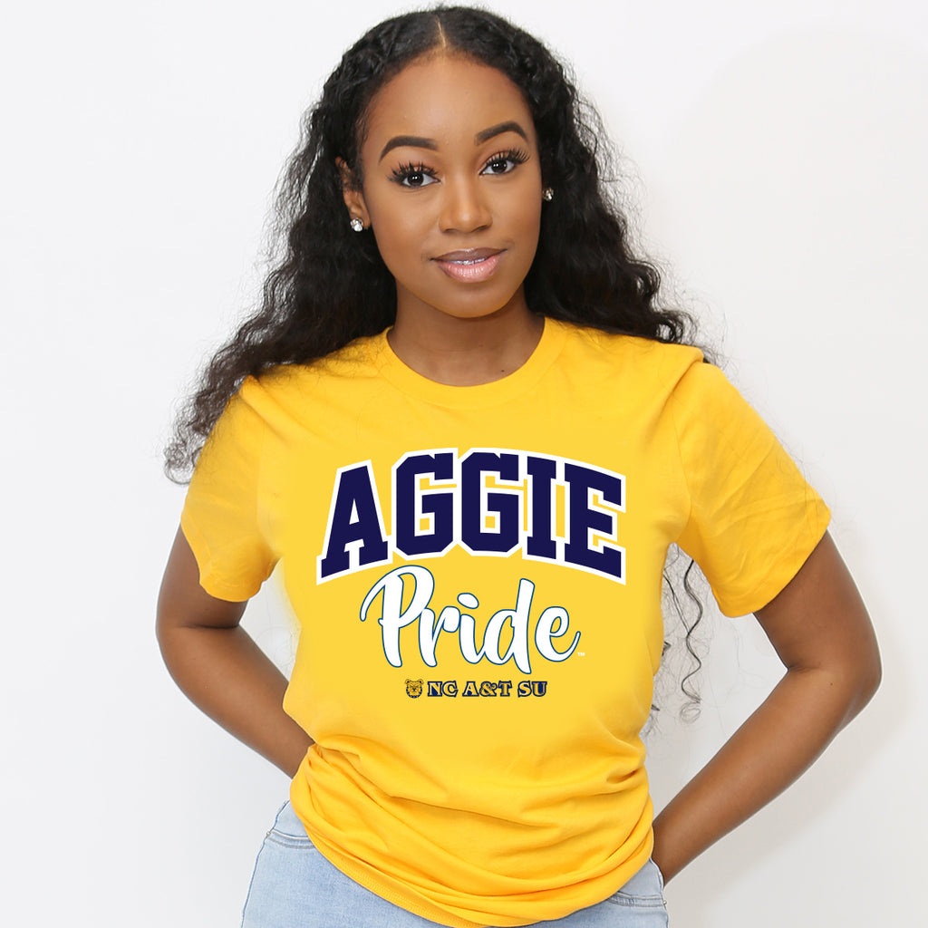 NC A&T AGGIES | PRIDE ARCH Ladies Tees (DK) – collegiateluxe