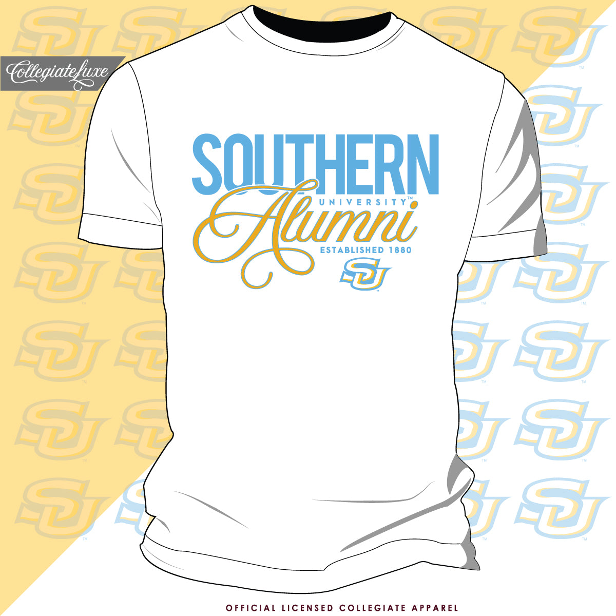 SOUTHERN UNIV. | FANCY ALUMNI White Unisex Tees