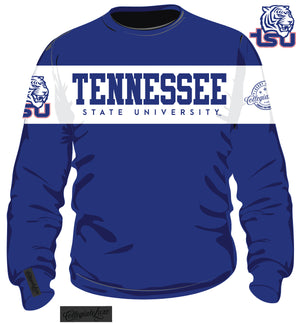 TENN STATE. | 2 TONE ( Chenille & Embroidery  ) UNISEX SWEATSHIRT