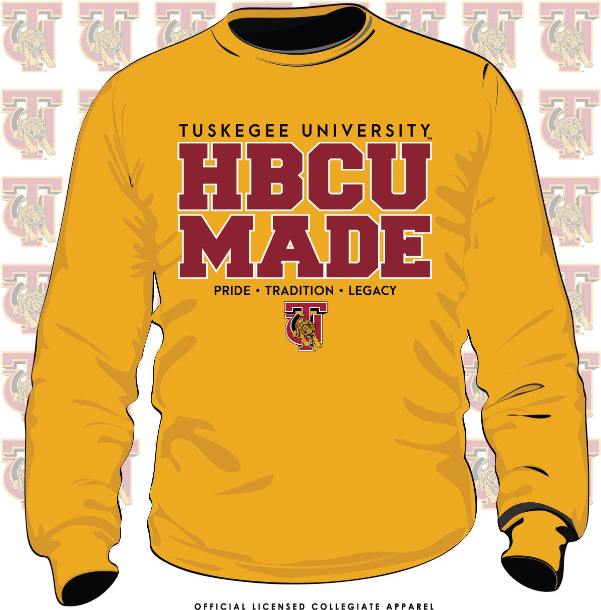 TUSKEGEE | HBCU MADE Gold Unisex Sweatshirt (Z)