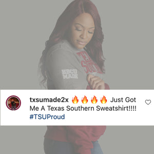 Texas Southern | THE GRAD | GRAY & MAROON Unisex Sweatshirt